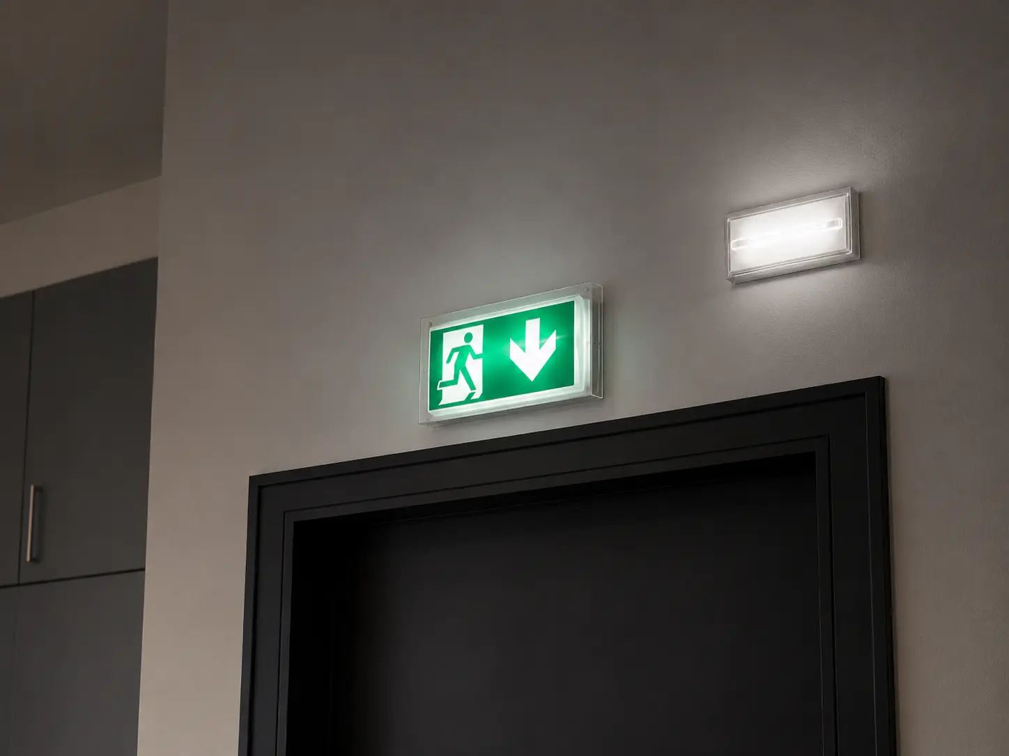 Not- und Sicherheitsbeleuchtung in einem Gebäude